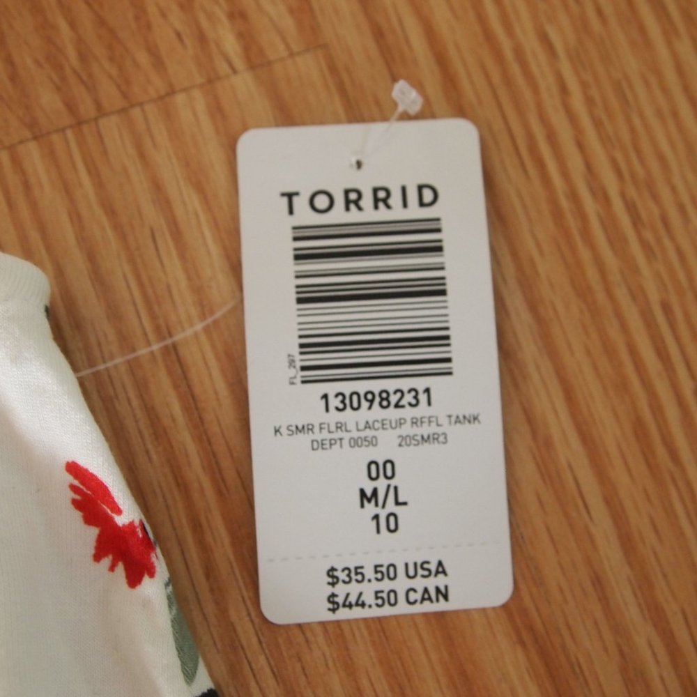 Torrid Floral Tank - Picture 4 of 6